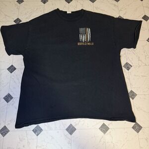 Vintage Ocotillo Wells Off Road T Shirt Mens XL American Flag Graphic Black Tee